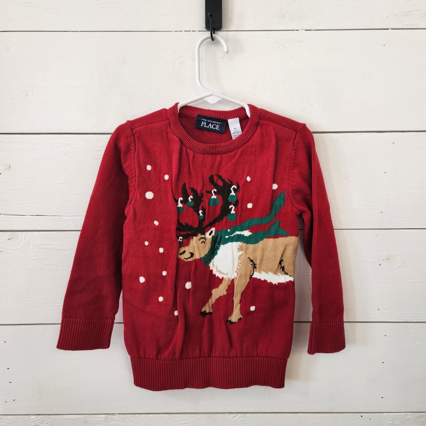 Size 4t | Place Red Reindeer Sweater