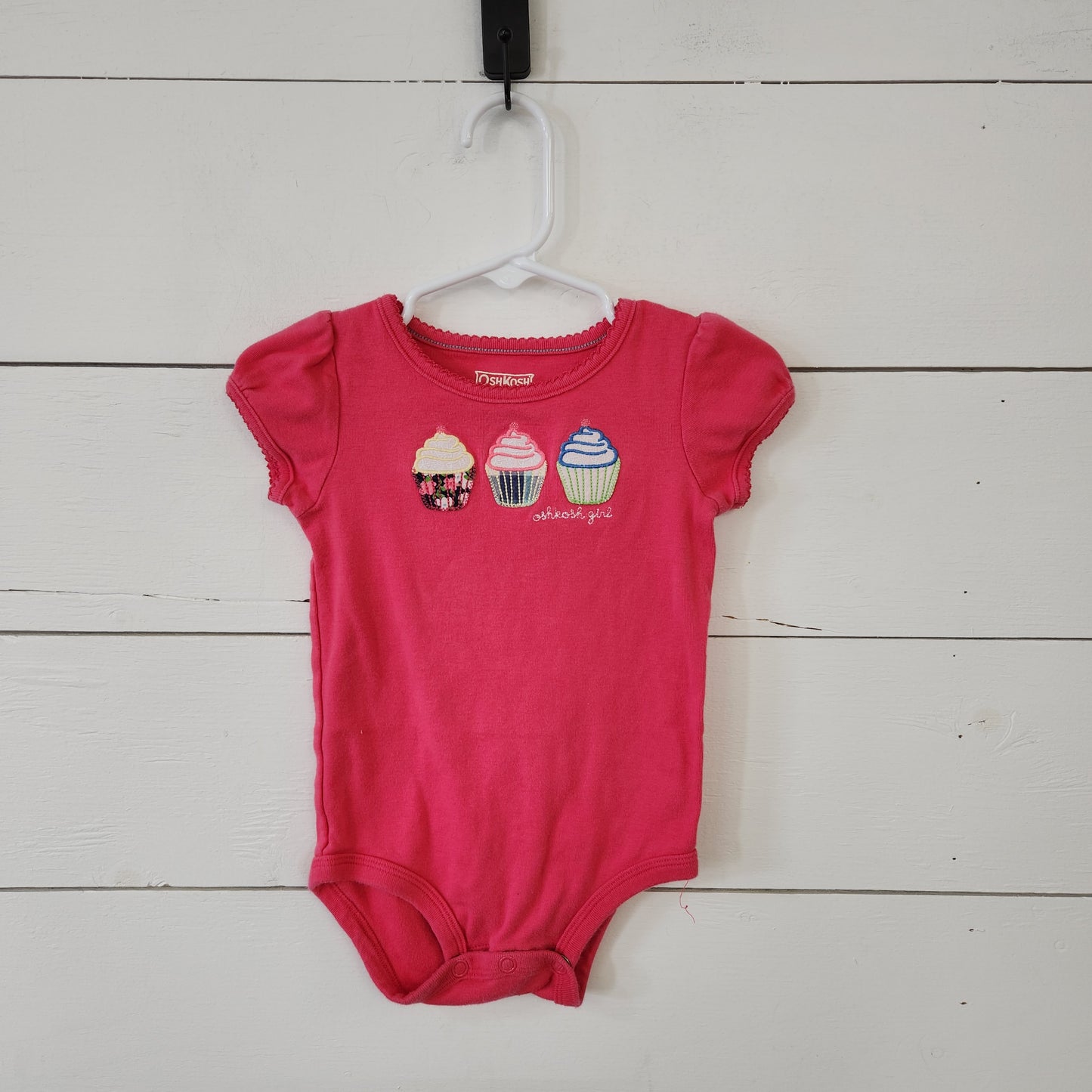 Size 18m | Osh Kosh Pink Cupcake Bodysuit