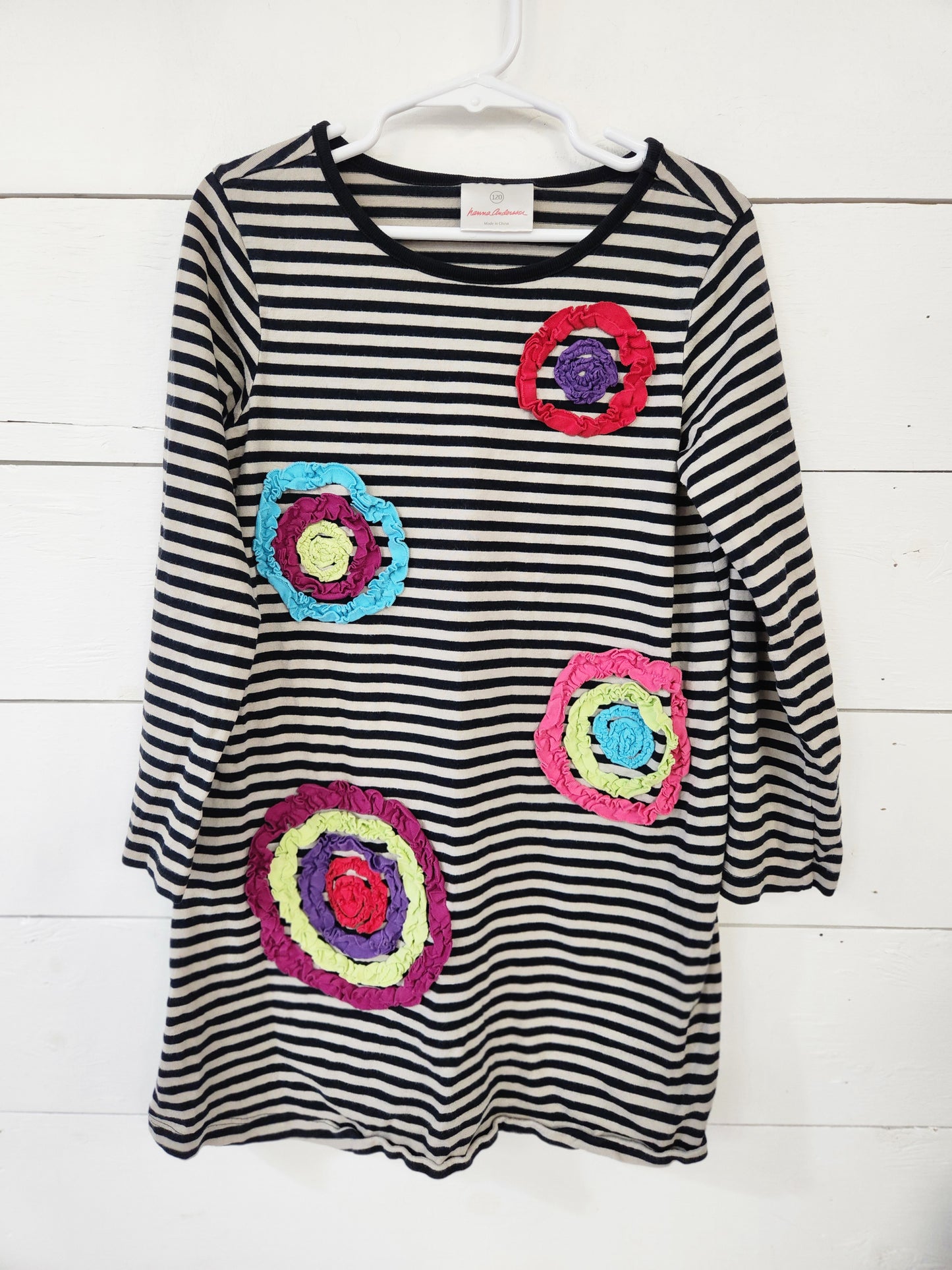 Size 6-7 | Hanna Andersson Striped Dress