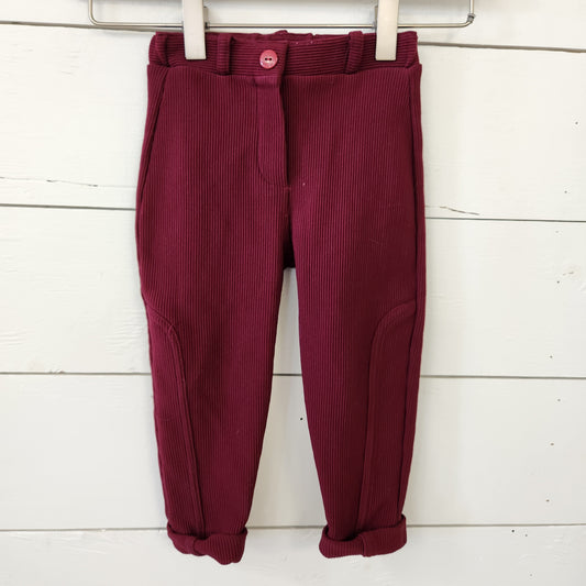 Size 18m | Place Maroon Ribbed Pants
