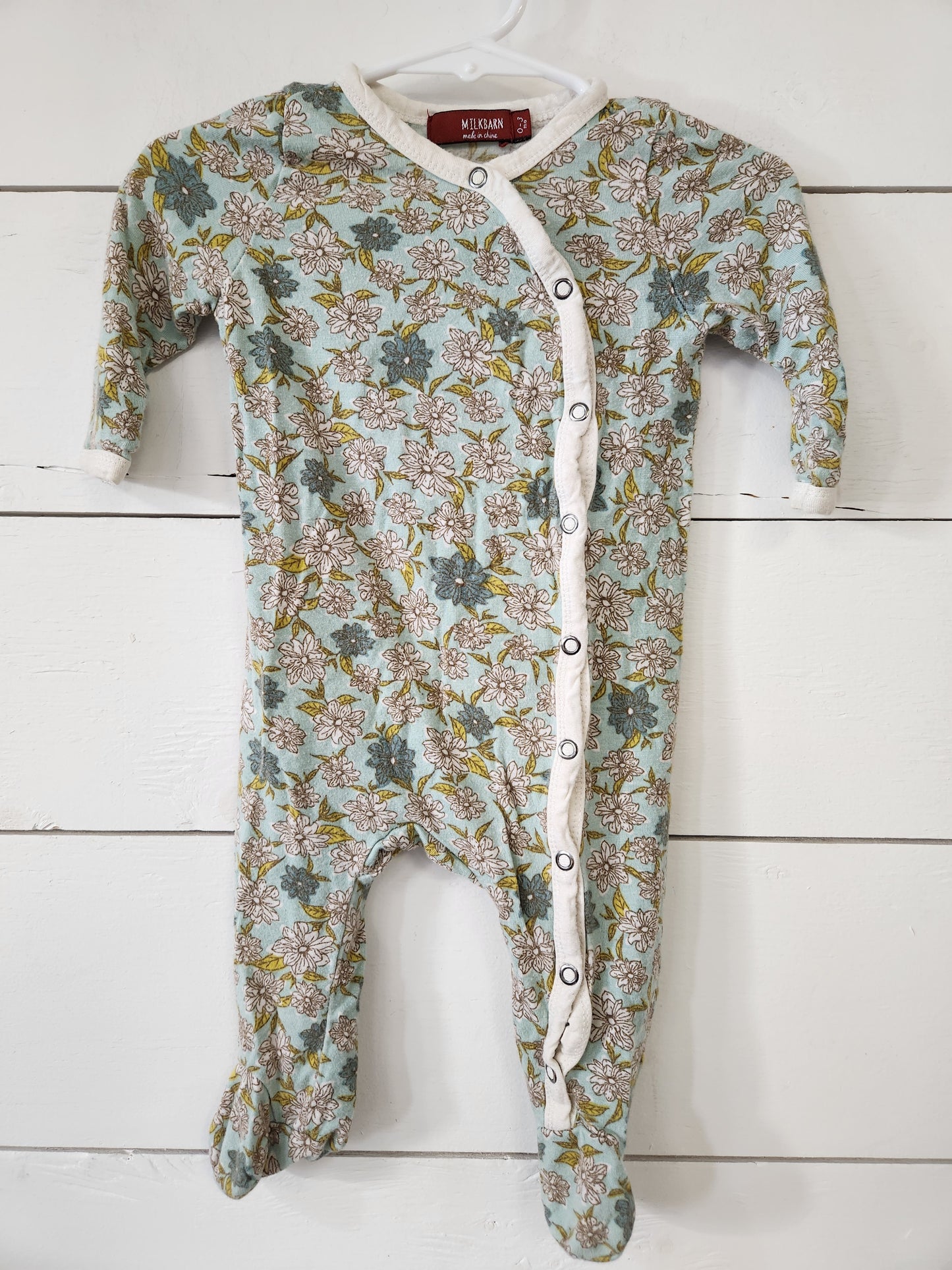 Size 0-3m | Milkbarn Floral Bodysuit