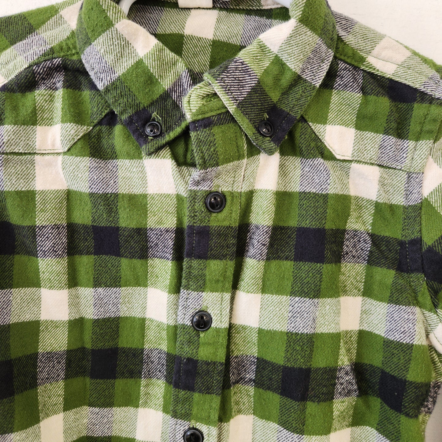 Size 5 | Gap Green Plaid Button Down Shirt