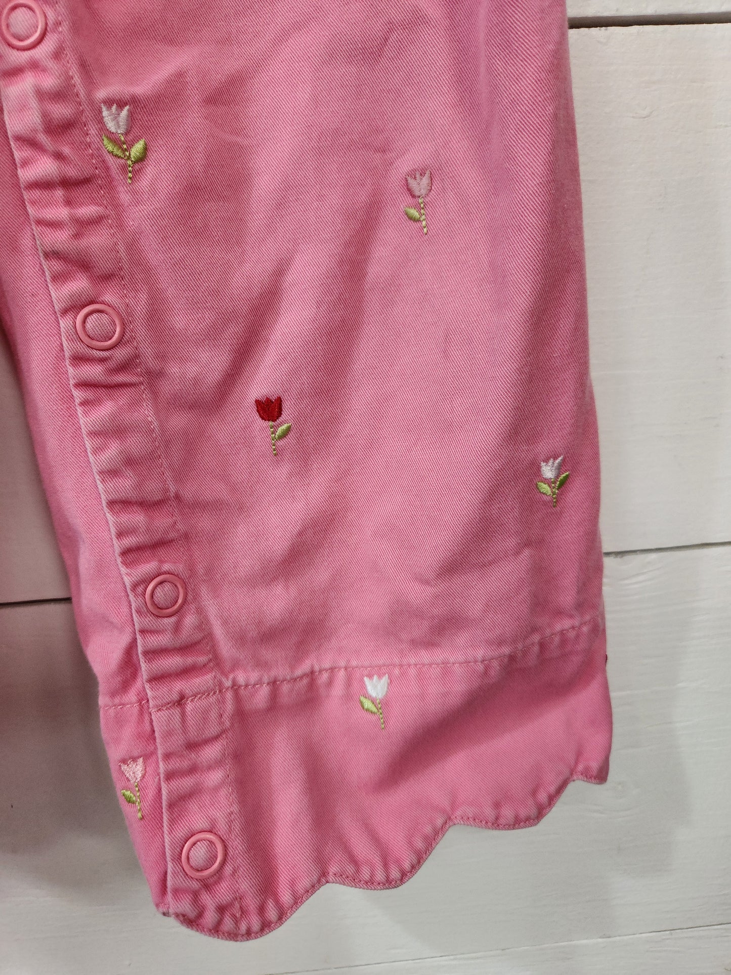Size 3t | Gymboree Scalloped Hem Pink Overalls