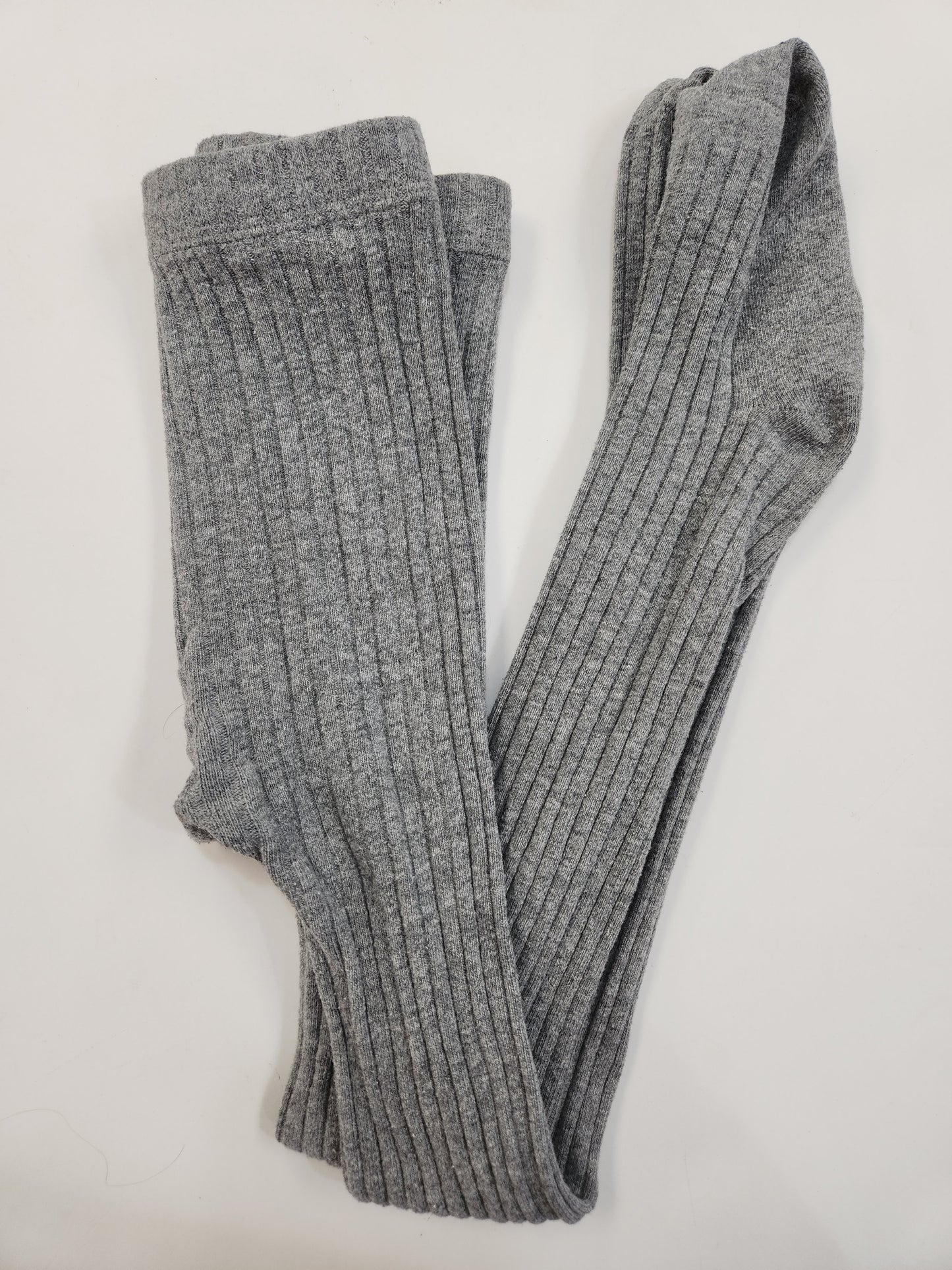 Size 9-11 | Little Alaskan Ribbed Tights Grey