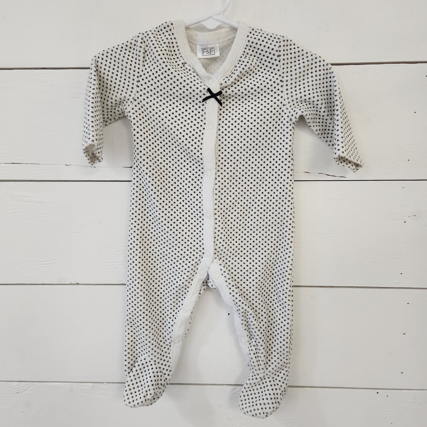 Size 0-3m | F+F Polka Dot Footie