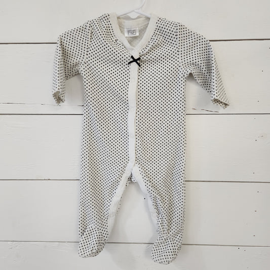 Size 0-3m | F+F Polka Dot Footie