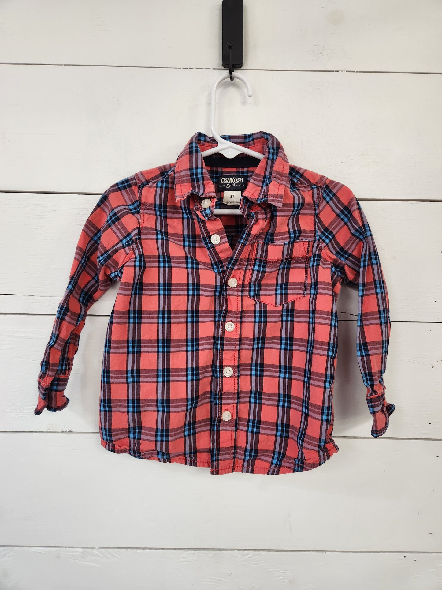 Size 3t | Oshkosh Coral Button Down Shirt