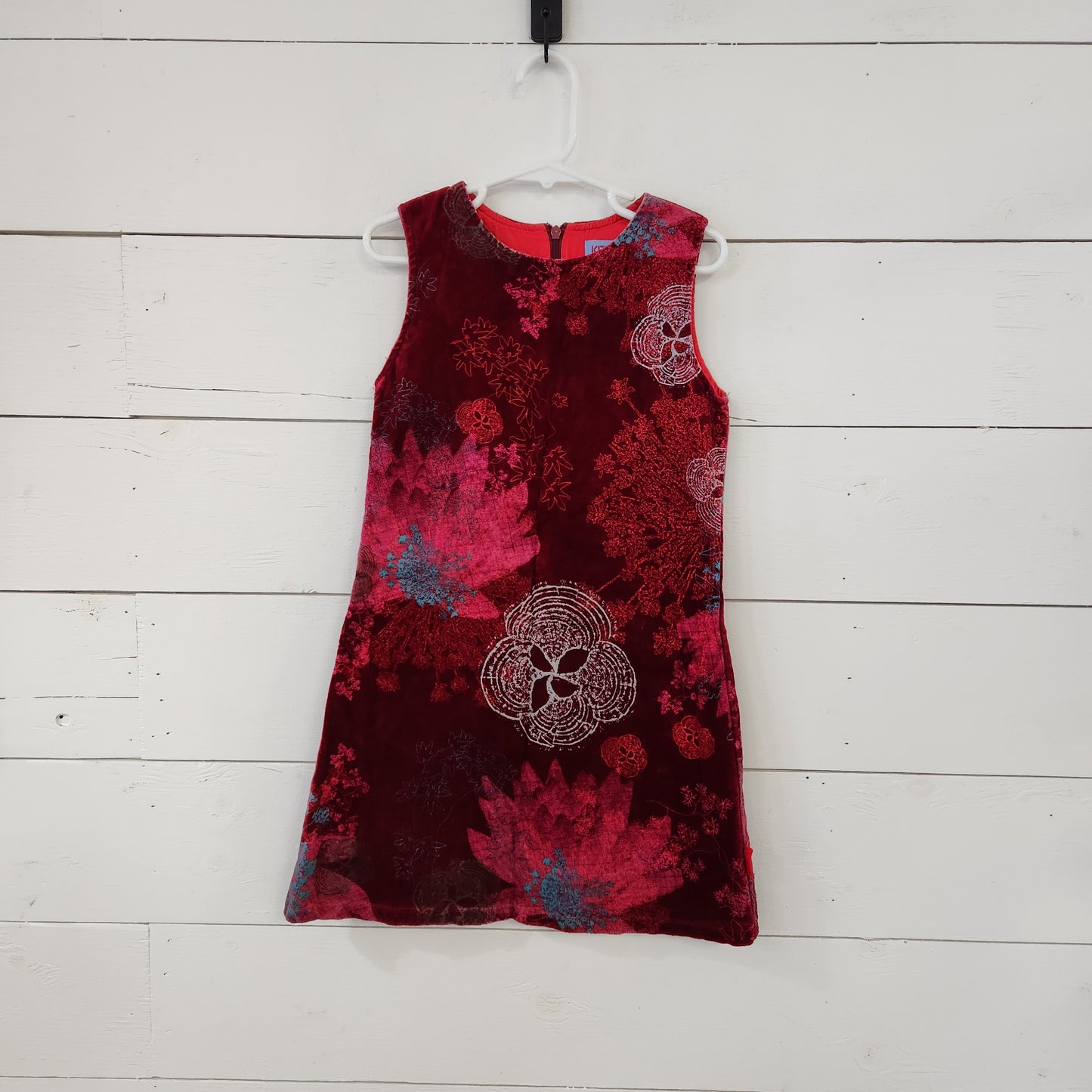 Size 6 | Kenzo Red Velvet Dress