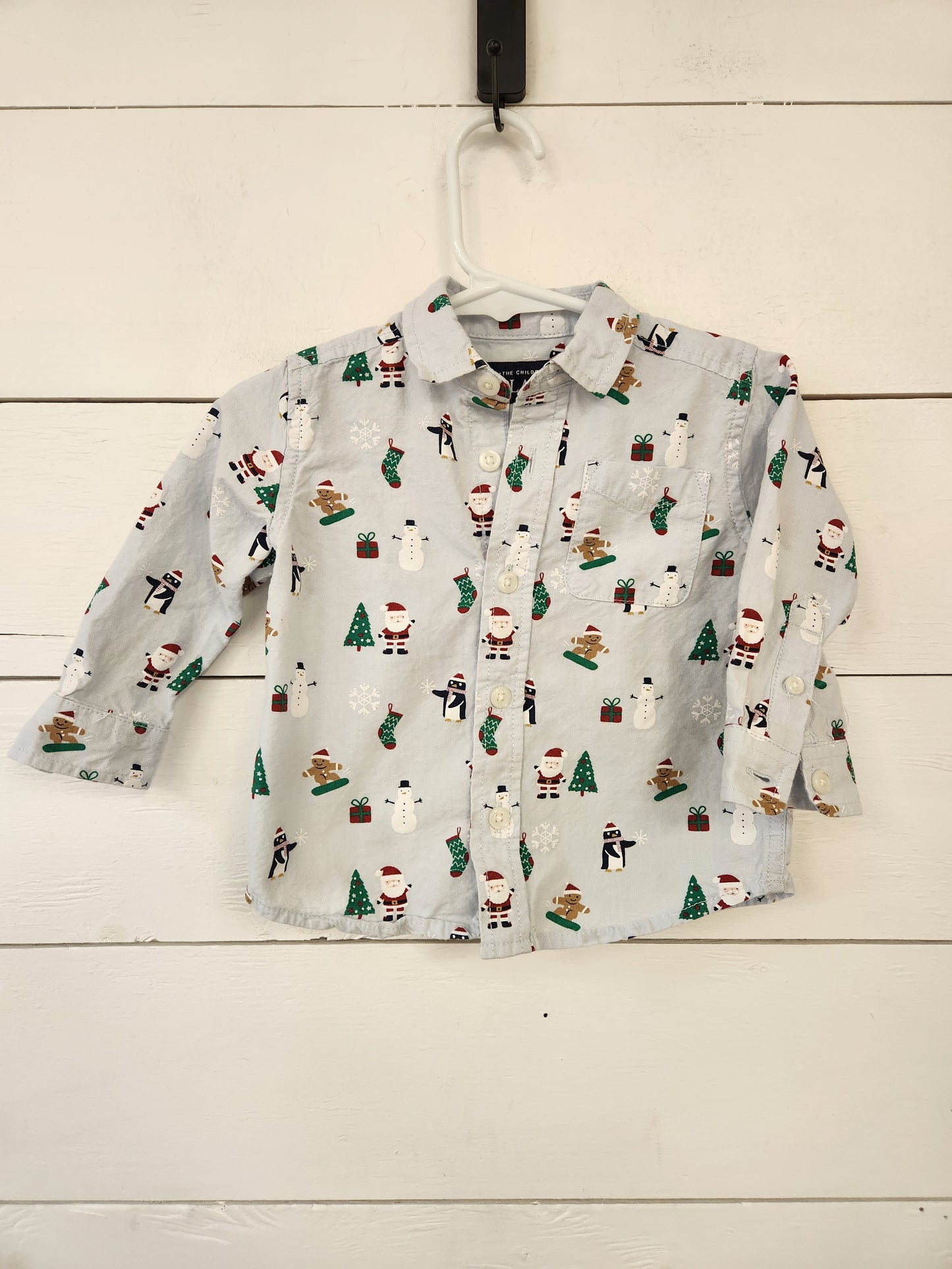 Size 9-12m | Place Holiday Button Down