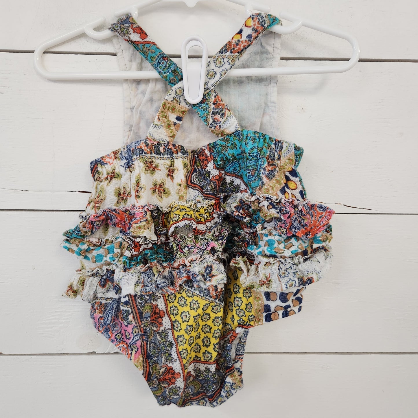 Size 6-9m | Mimi and Maggie Ruffle Romper