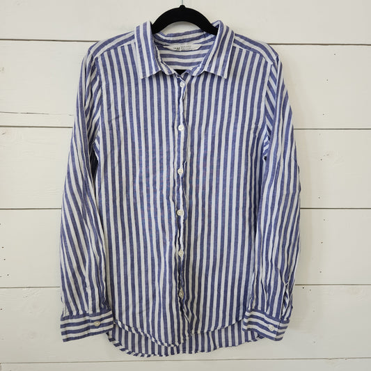 Size 10/11 | H & M lightweight stripe button up