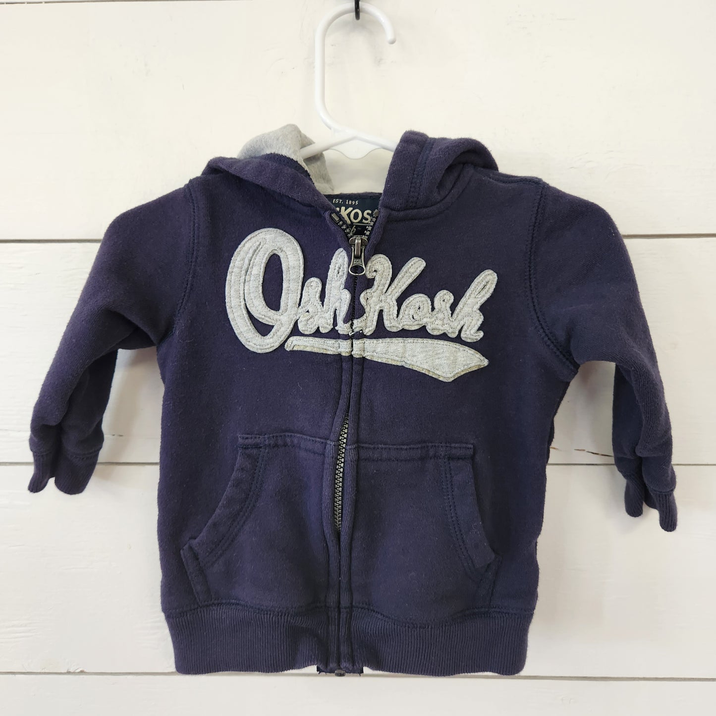 Size 12m | Osh Kosh Blue Zip Up Hoodie