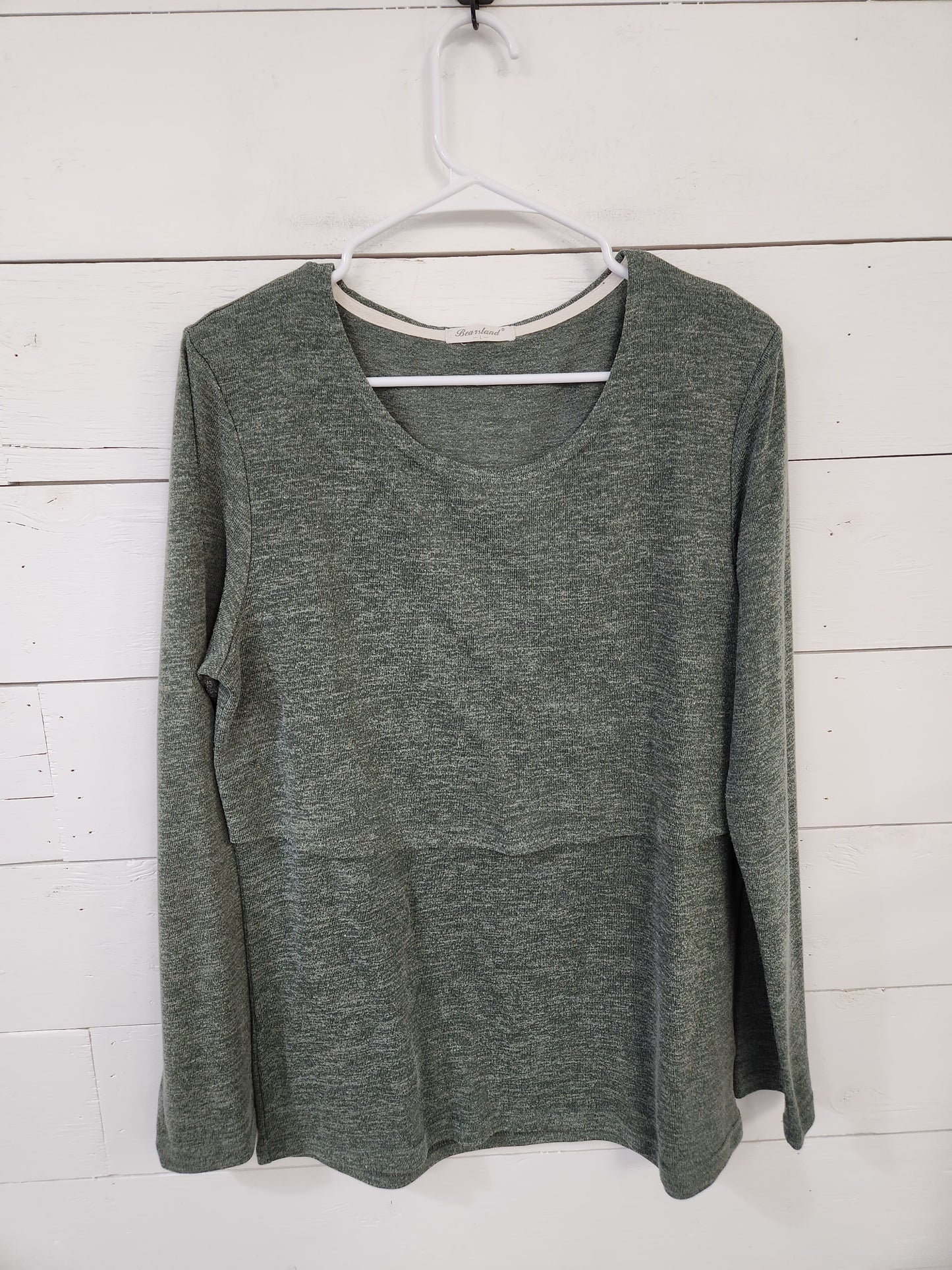 Size L | Bearsland Green Nursing Shirt