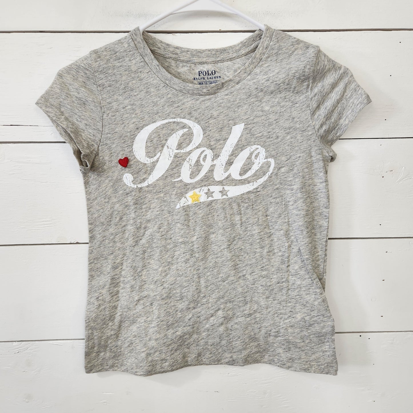 Size 8-10 | Polo Grey Star Shirt
