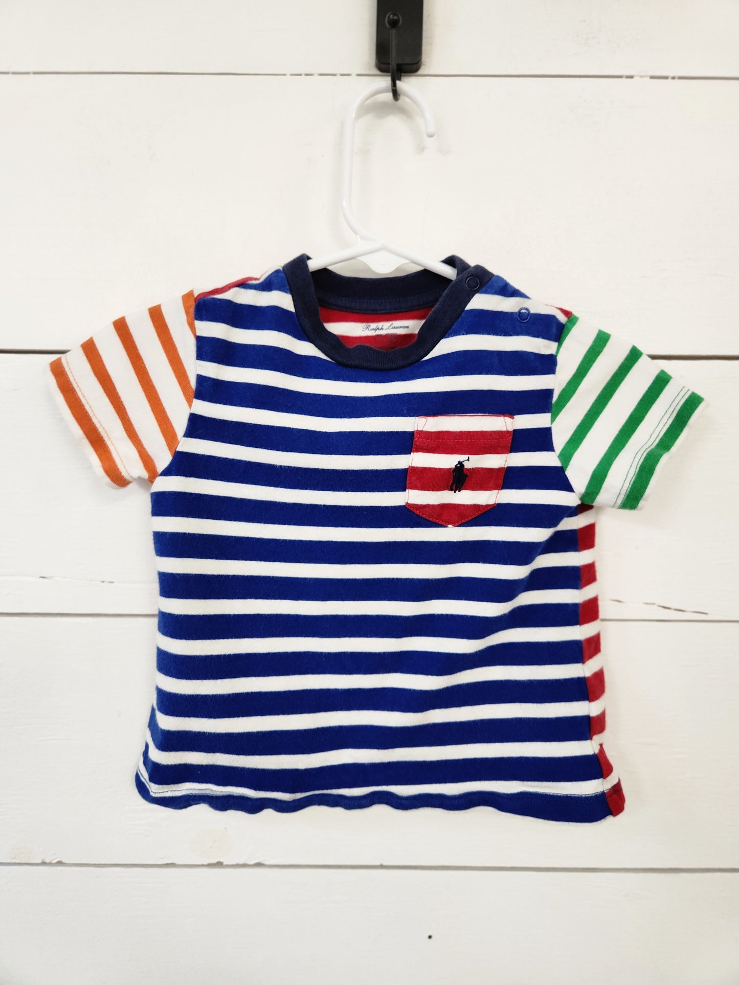 Size 9m | Ralph Lauren Striped Shirt