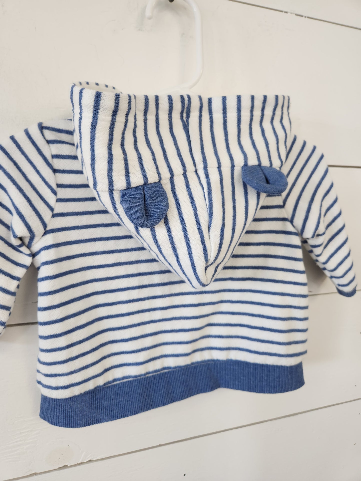 Size 3-6m | Bear Striped Hoodie