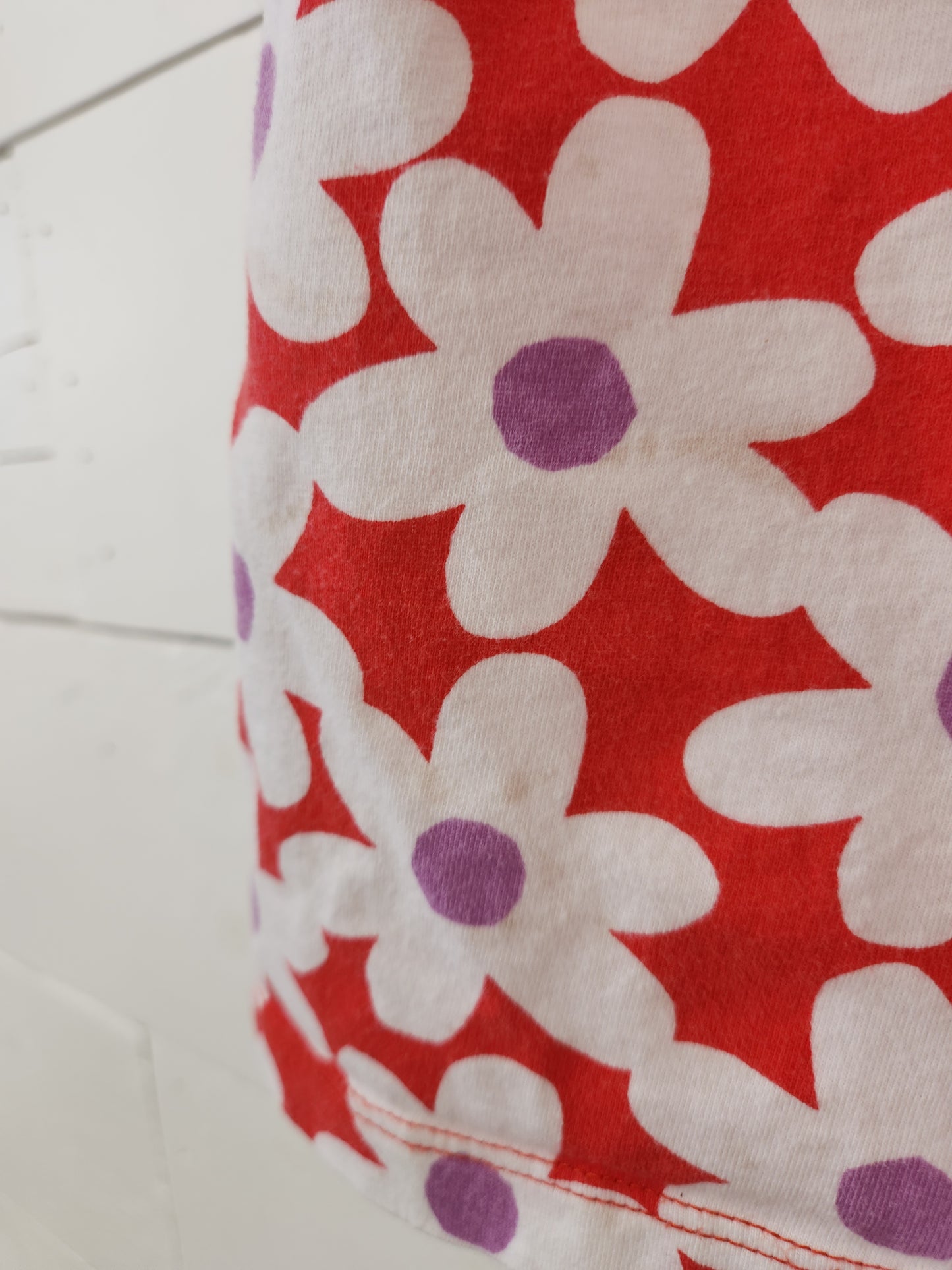 Size 4-5 | Primary Short Sleeved Floral Dress *stain