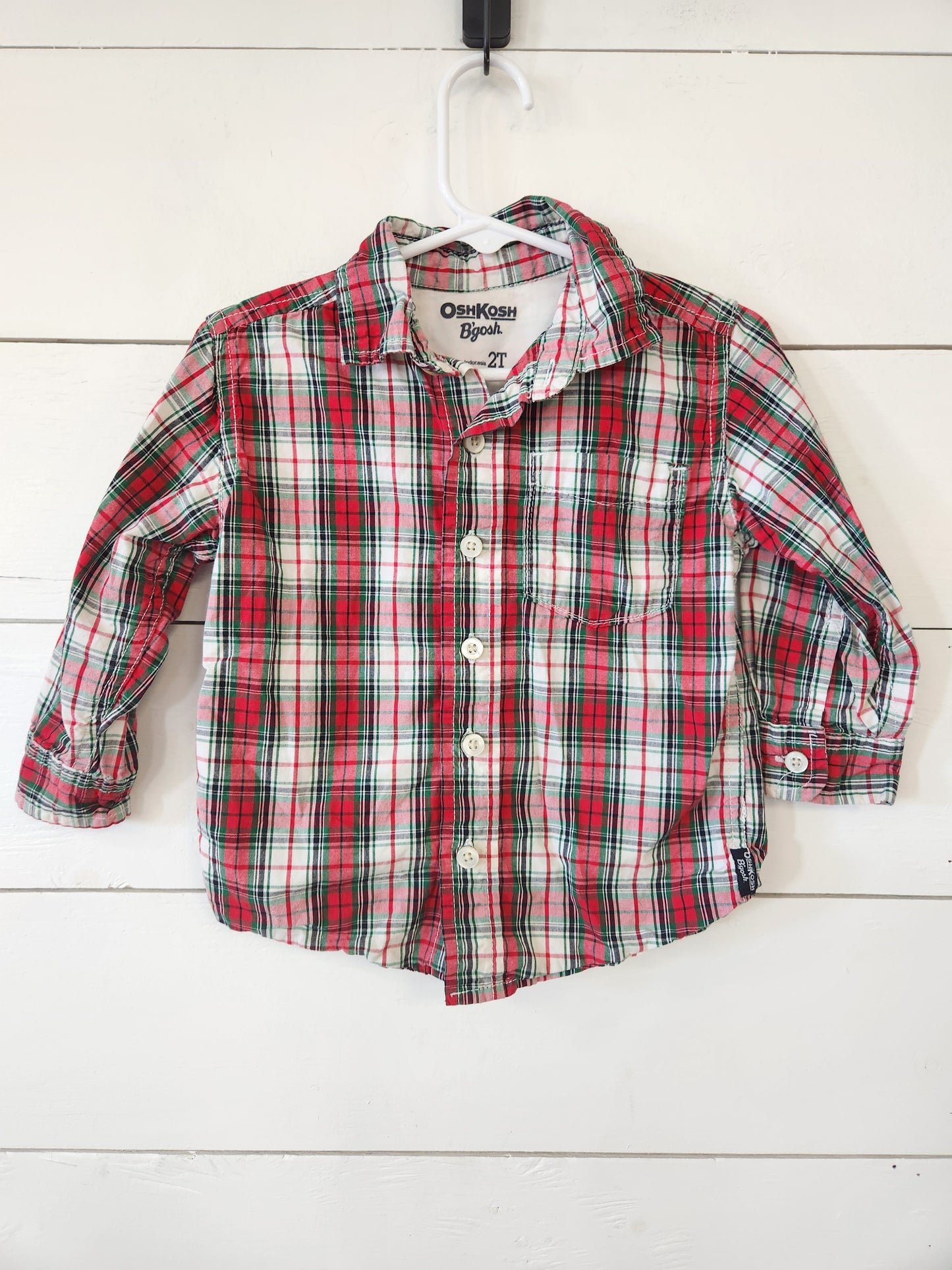 Size 2t | Oshkosh Red Buttondown