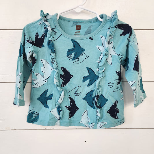 Size 12-18m | Tea Blue Bird Shirt