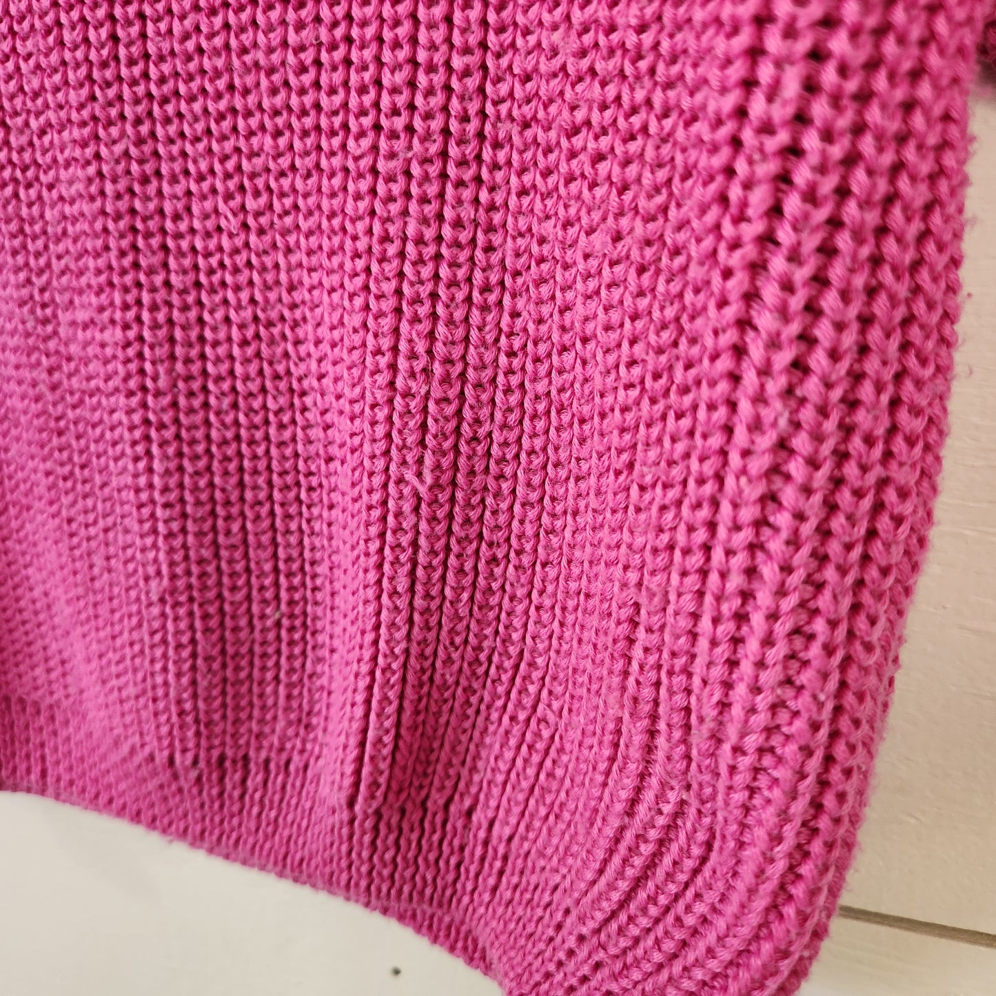 Size 12-24m | Dot Dot Smile Pink Knit Sweater *small snags