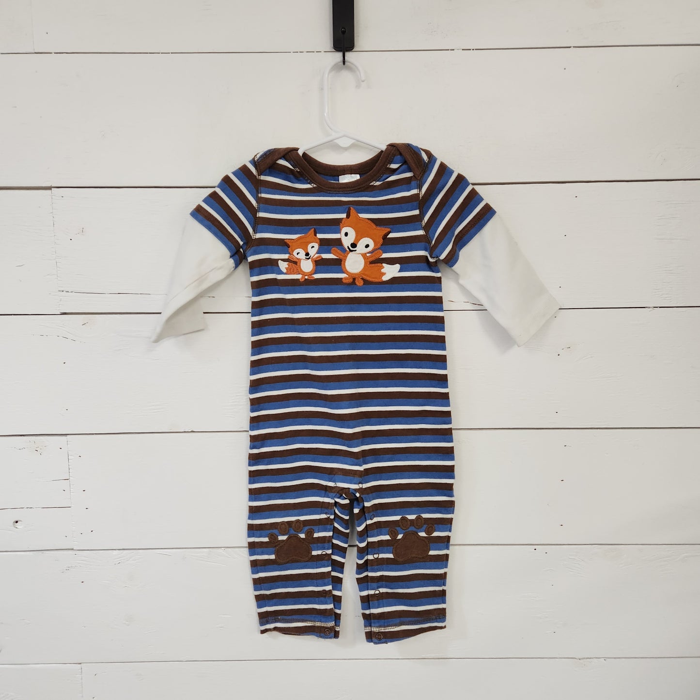 Size 12-18m | Gymboree Striped Fox Romper