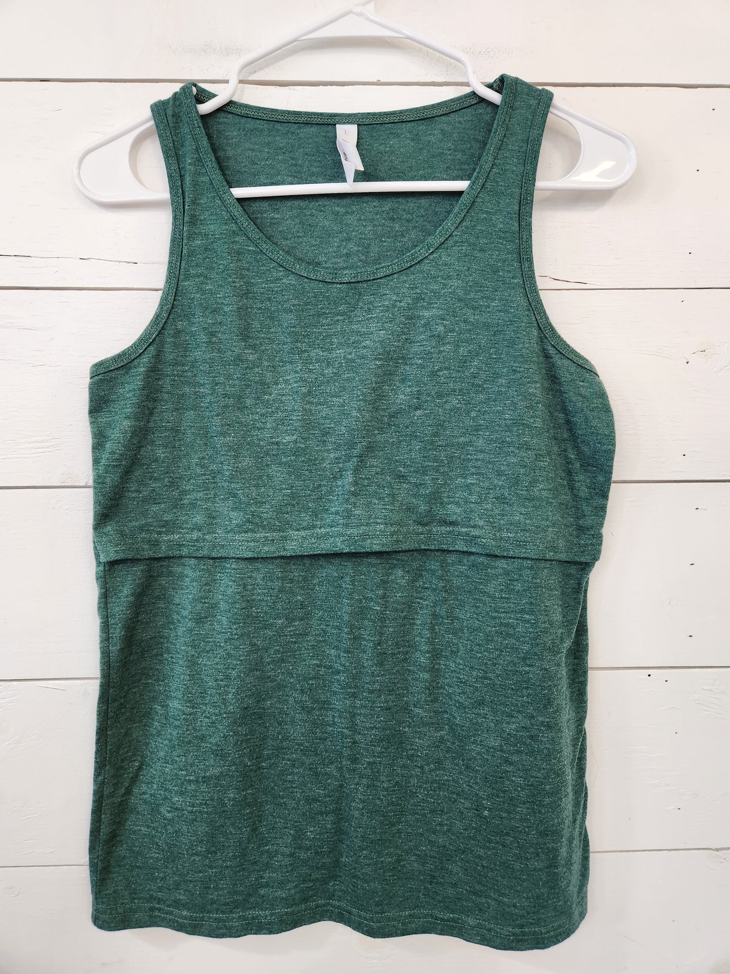 Size L | Latched Mama green tank