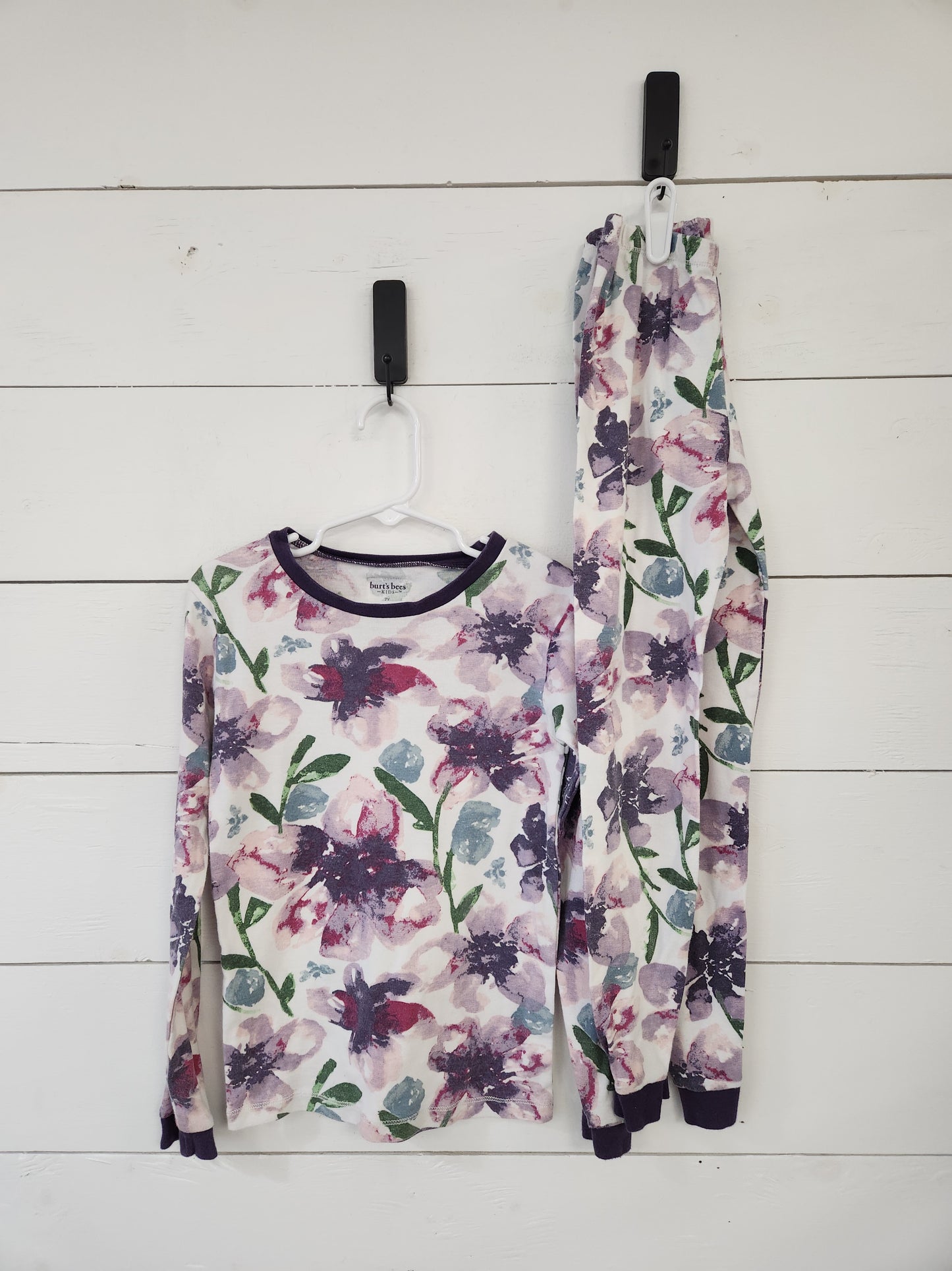 Size 7 | Burt's Bees Floral Pajama Set