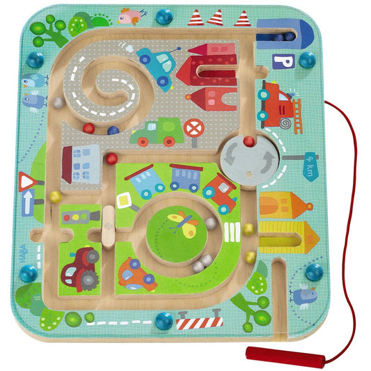 Magnetic Game by HABA USA | Town Maze