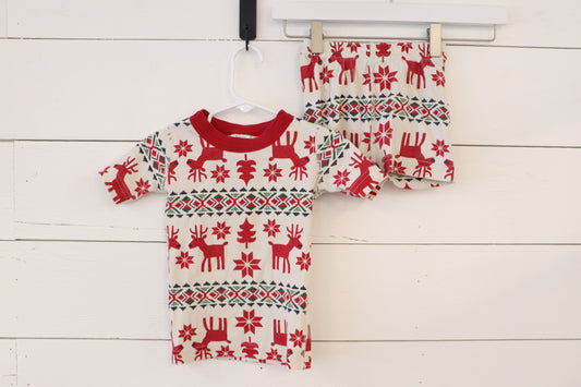 Size 3t | Hanna Andersson Shortie Christmas Pajama Set | Secondhand