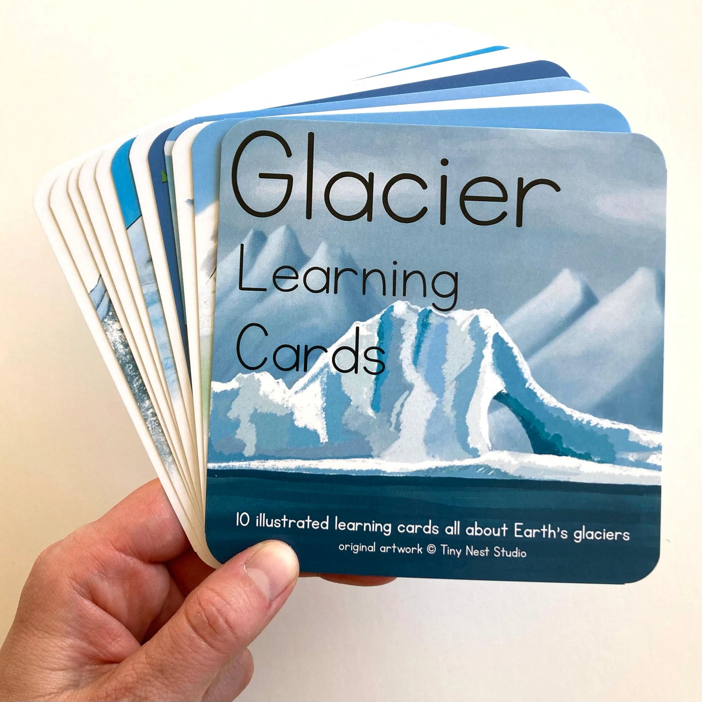 Learning Cards by Tiny Nest Studio | Earth's Glorious Glaciers