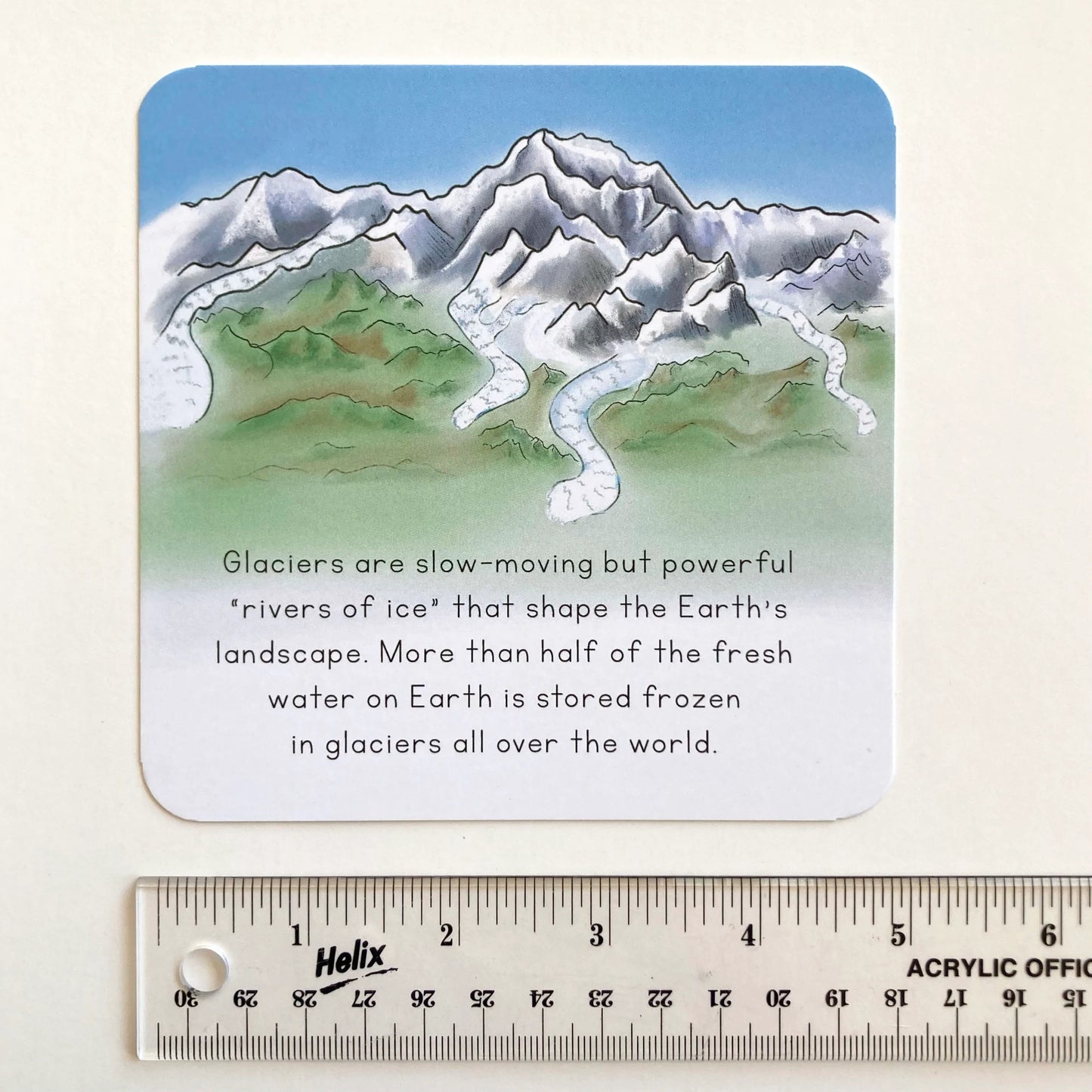 Learning Cards by Tiny Nest Studio | Earth's Glorious Glaciers