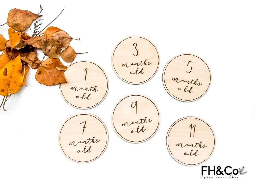 Baby Milestone Cards by FH&Co | Neutral