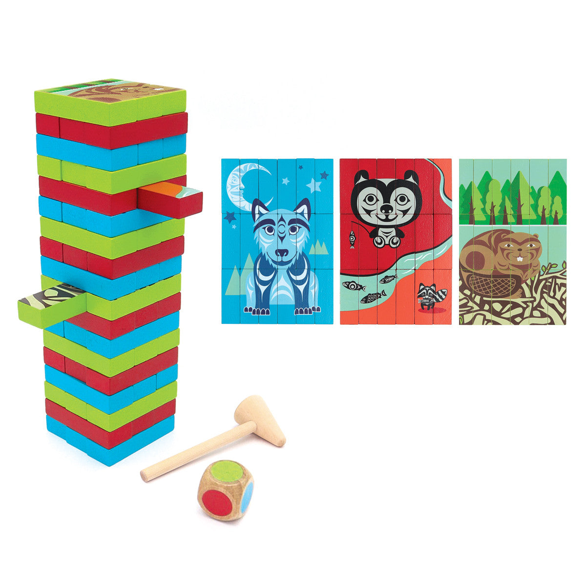 Wood Block Set | Indigenous Animals