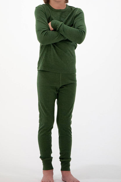 Oaki - Merino Wool Base Layer: Moss Green / 8/9