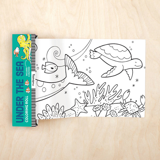 Mini Coloring Roll | Under the Sea