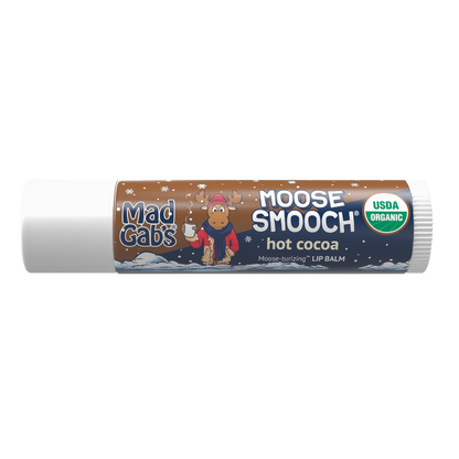 Mad Gab's - 3PK Organic Holiday Moose Smooch Lip Balm Assorted Peg