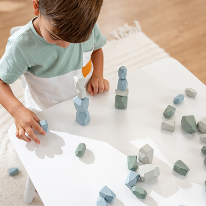 Wooden Stacking Stones | Boy Pack
