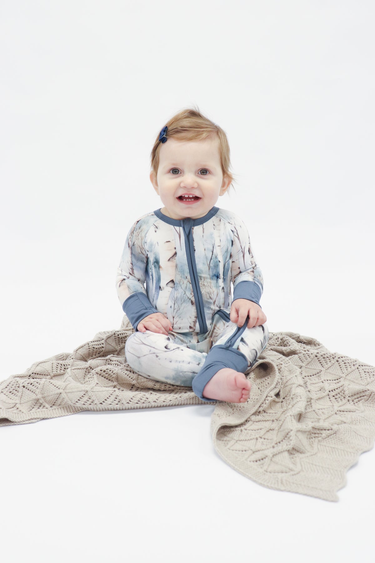 Zippered Romper by Little Alaskan | Winter Birch