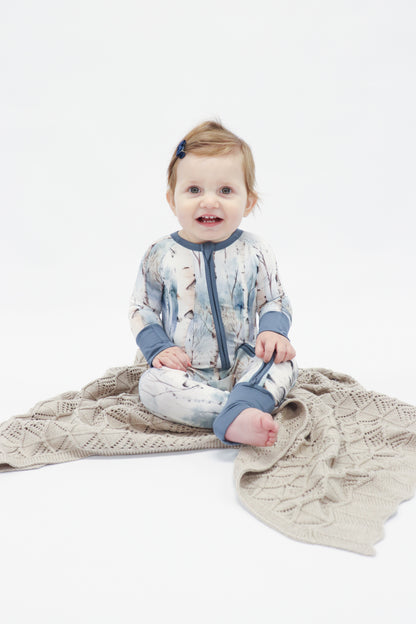 Zippered Romper by Little Alaskan | Winter Birch