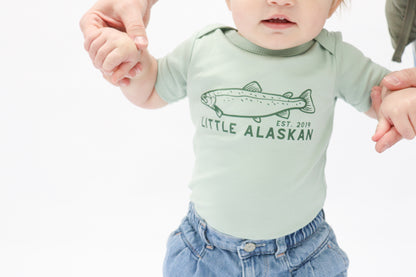 Little Alaskan Bodysuit | Salmon