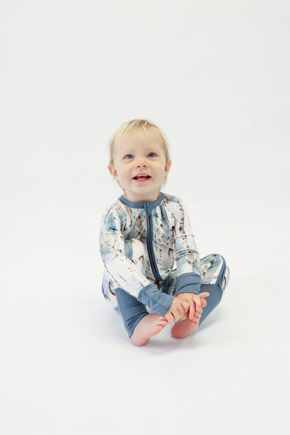 Zippered Romper by Little Alaskan | Winter Birch