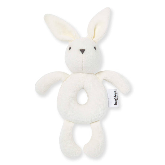 Plush Baby Rattle by Burt`s Bees | Bunny