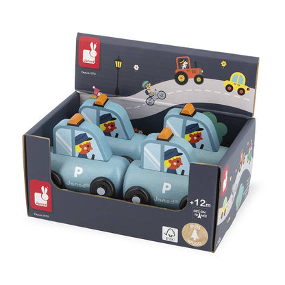 Janod - Crossroads City Police Car Display x4