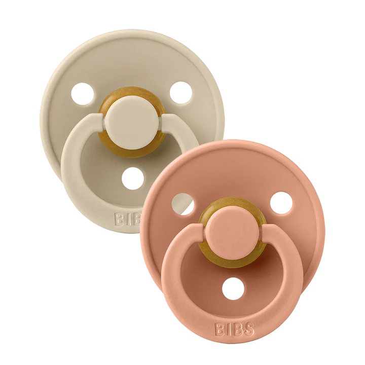 Pacifier Two Pack by BIBS | Vanilla/Peach