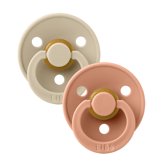 Pacifier Two Pack by BIBS | Vanilla/Peach