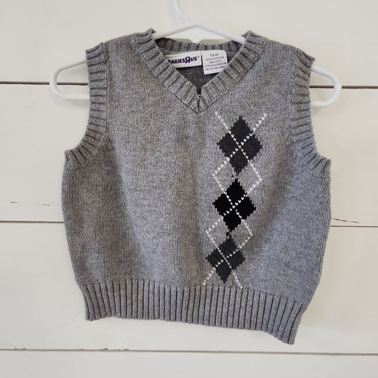 Size 12m | Babies R Us Sweater Vest | Secondhand