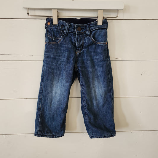 Size 12-18m | Baby Gap Fleece-Lined Jeans | Secondhand