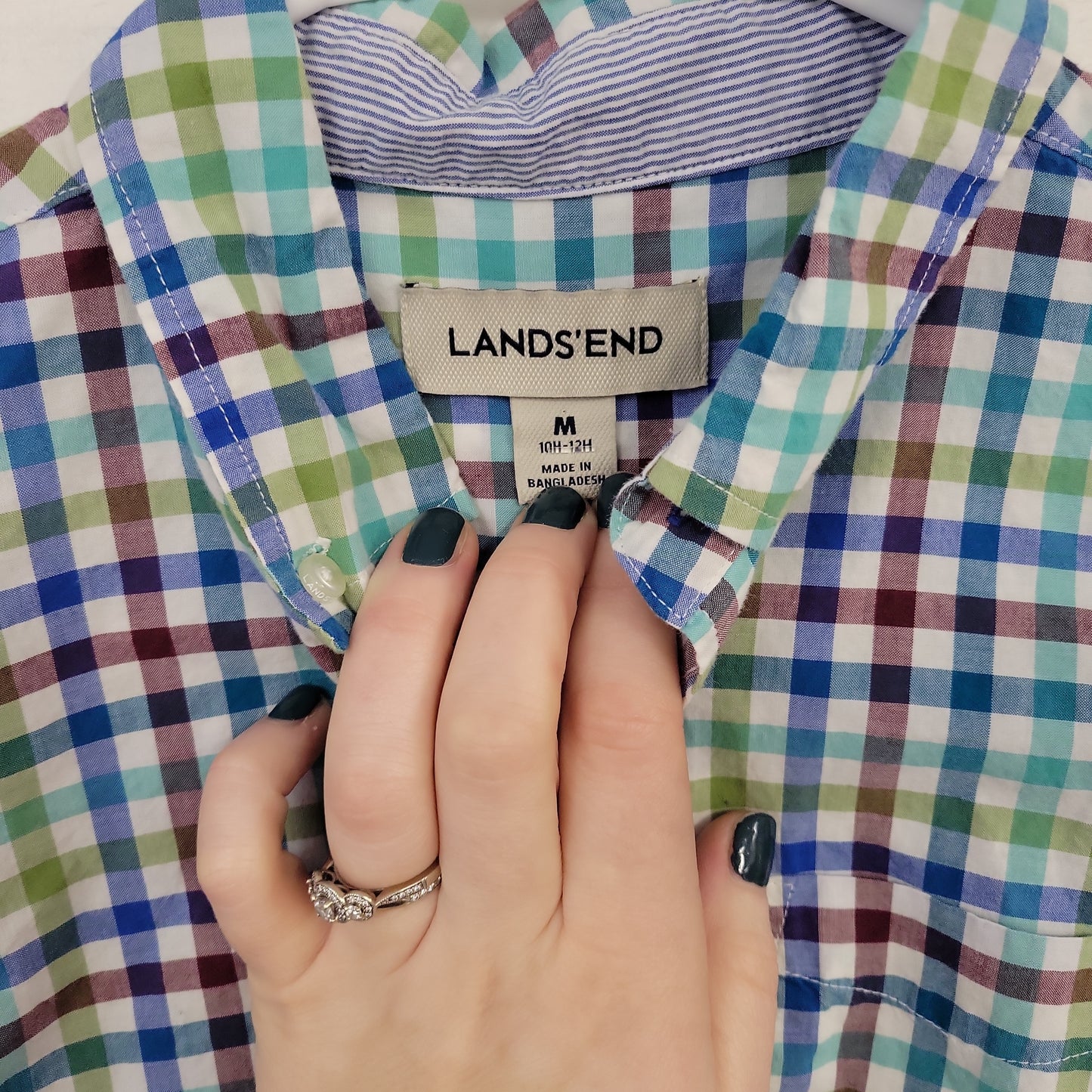 Size 10-12 | Land`s End Button Down | Secondhand