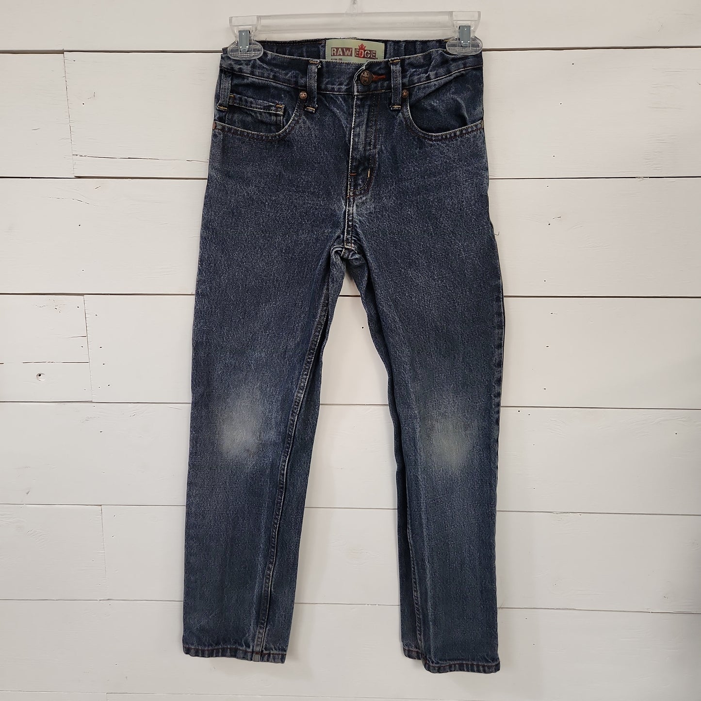 Size 10 | Raw Edge Slim Fit Denim | Secondhand