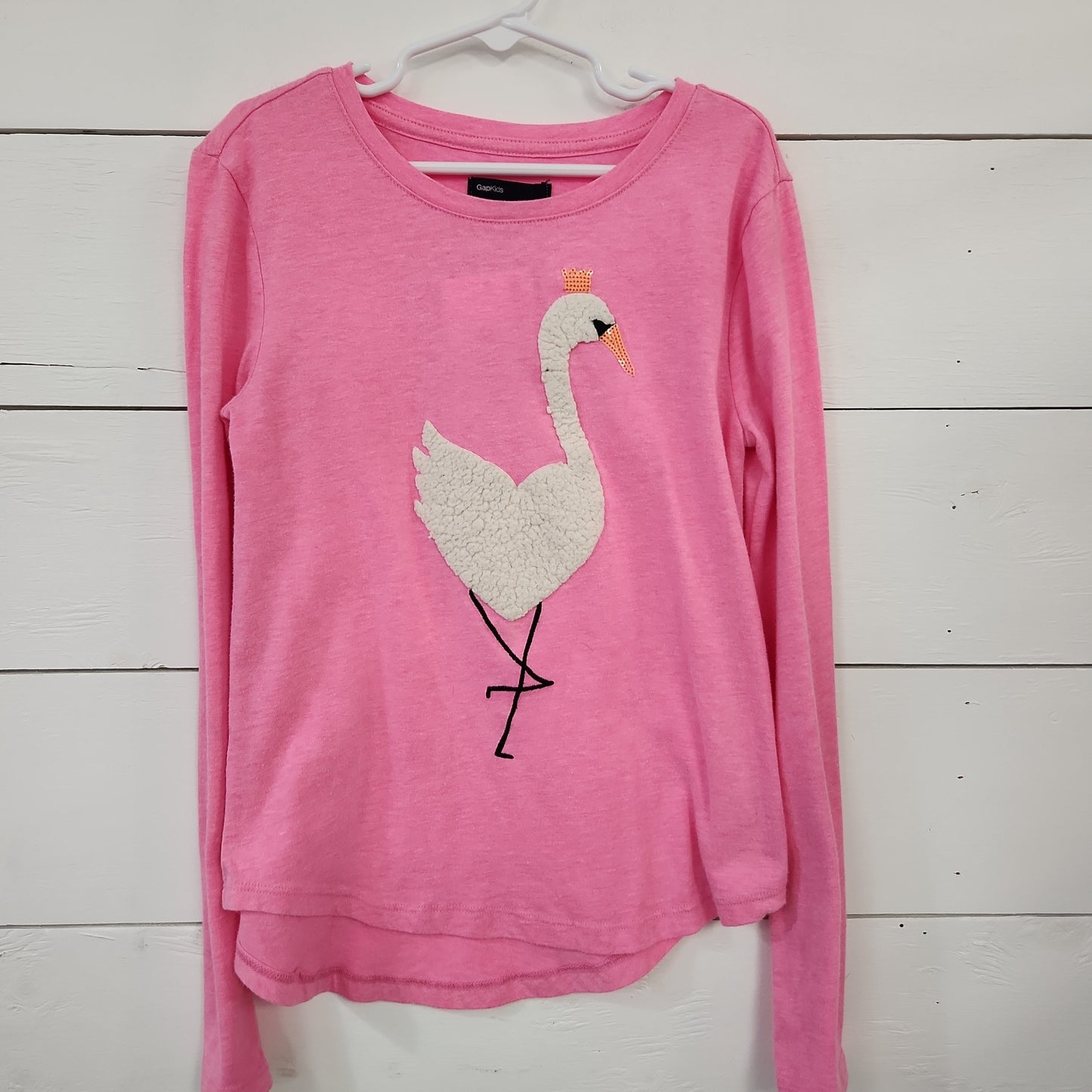 Size 10 | GAP Swan Shirt | Secondhand